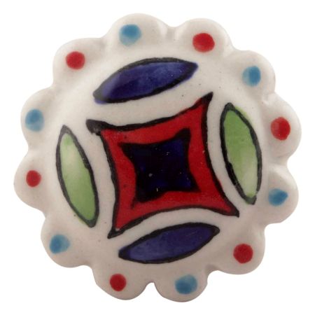 Multicolor Ceramic Floral Dresser Knobs Online